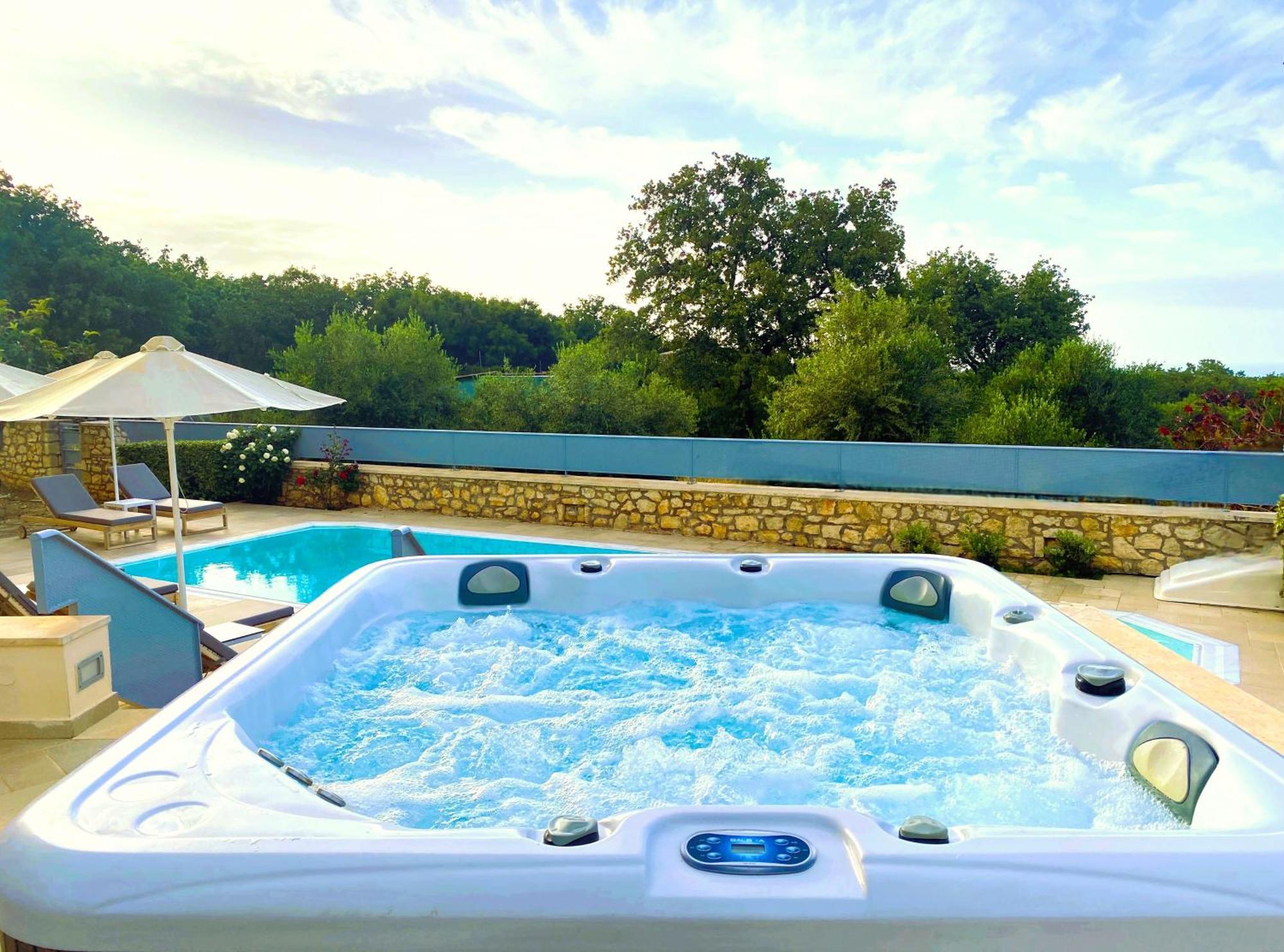 Deluxe Villa Ianthos - Outdoor Hot Tub & Kids Pool Γάλλος Εξωτερικό φωτογραφία